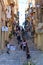 Malta - January 2023 - Narrow streets in Valetta