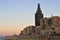 Malta - January 2023 - Panoramic view on Valetta at dusk