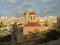 Malta La Valletta characteristic church with red dome