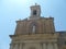 Malta La Valletta characteristic facade of the church with saint figure