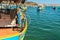 Malta, Marsaxlokk, August 2019. Fragment of the interior of a fishing boat.