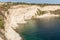 Malta, Marsaxlokk, August 2019. Rocky coast of the island.