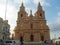 Malta Mellieha bay Catholic Church made of limestone