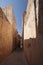 Malta, Rabat. Empty narrow street perspective view