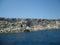 Malta shore steep limestone coastal slopes with plenty of caves