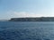 Malta shore steep limestone coastal slopes seen from the sea