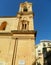 Malta, Sliema, element of the facade Parish Church of Stella Maris