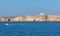 Malta. Summer landscape with Saint Mary Tower