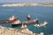 Malta Valetta harbour with ships
