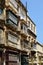 Malta, Valetta: typical colorful balconies in Malta / Valletta