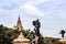 Malta, Valletta, July 2014. View of the Statue of Liberty on the square in the city center.