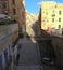 Malta, Valletta, Triq Il-Batterija, street and houses of the old town