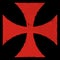 Maltese cross early, red.