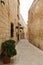 Maltese narrow street Mdina, Malta