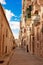 Maltese narrow street in Valetta