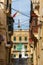 Maltese narrow street Vittoriosa Square