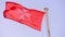 Maltese red knight flag fluttering in the wind. Symbols, flags, state, country, Malta