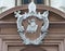 Maltese sacred architecture. Ornate Sculpture on a door arch in Valletta