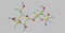 Maltose molecular structure isolated on grey