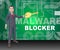 Malware Blocker Website Trojan Protection 3d Rendering