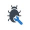 Malware glyph color icon