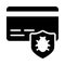 Malware glyph flat vector icon