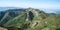 Maly Krivan hill from Velky Krivan hill in Mala Fatra mountains in Slovakia