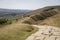 Mam Tor Peak District in England. Beautiful mountain views.