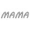 Mama icon vector. mother illustration sign. mom symbol or logo.