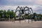 Maman sculpture by the artist Louise Bourgeois. Big spider in downtown
