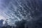 Mammatus storm clouds, bautiful storm cloud formation