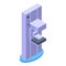 Mammography machine hospital icon, isometric style