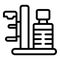 Mammography machine icon, outline style