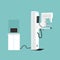 Mammography Machine Vector Illustration. Woman s Diagnostics and Health concept.