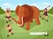 Mammoth Hunt Isometric Background