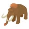 Mammoth icon, isometric style