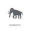 Mammoth icon. Trendy Mammoth logo concept on white background fr