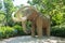 Mammoth statue in Ciutadella park, Barcelona, Spain