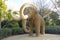 Mammoth statue in Park Ciutadela in Barcelona