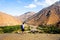 Man admiring scenery in atlas mountains, morocco