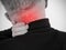 Man adult sore neck vertebral pain symptom illness stress scoliosis suffering inflammation
