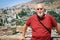 Man at the Alhambra in Cordoba, Spain