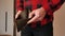 Man angry because of lack of money. Close up of male\'s hands showing empty leather wallet with no money. Finance business