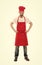 Man in apron. Confident mature handsome man white background. Cooking as professional occupation. Uniform for cooking