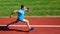 Man athlete run to achieve great result. How run faster. Speed training guide. List ways to improve running speed