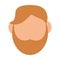 Man with beard avatar faceless head