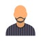 Man with beard avatar icon