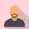 Man with beard avatar icon