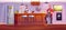 Man in beer bar sit on high stool at wooden desk