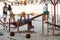 Man Bench Presses Using Crude Equipment At Outdoor Brazil Gym